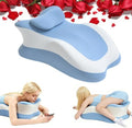 Intimacy Pillow Wedge - Sweet Spot Pillow for Couples, Memory Foam Ergonomic Support Cushion, Multi-Position Couples Pillow, Removable Washable Cover for Relaxation & Play (Blue Grey) by Paxato