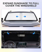 Foldable Front Sun Shade for Jeep Wrangler 2018-2026/Gladiator 2020-2026 - Image 6