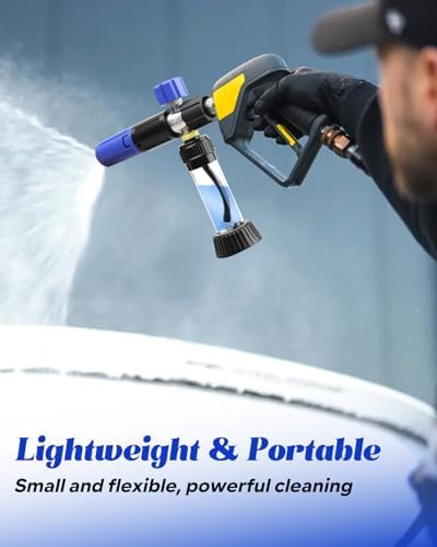 Mini Magnetic Suction Foam Cannon Fit for Most Car Washing Accessories Foam Cannon for Pressure Washing Accessories Washer with 1/4'' Quick Connector Adjustable Nozzle - Image 2