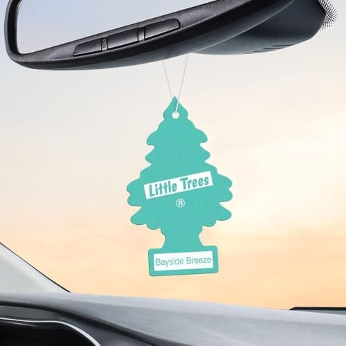 Little Trees Cardboard Hanging Car, Home & Office Air Freshener, Bayside Breeze (Pack of 6) - Image 4