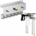 DoubleFill Pressure Washer Gun Holder, Wall Mount Foam Cannon Holder, Car Wash Accessories Organizer for Wand/Nozzle Tips, 1/4'' Pressure Washer Accessories Storage Rack (Silver) by DoubleFill