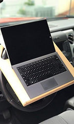Contractor Size (23 1/2" x 16 1/2") Pickup & Car Desk - Mobile Office -Steering Wheel Laptop Table - Automobile Desk - Multipurpose Workstation For Vehicles - Car Writing Table/ Eating Tray - Image 8