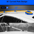Ordenado 15° Curved Car Wash Brush with Long Handle, Scratch-Free Mop Head - Image 5