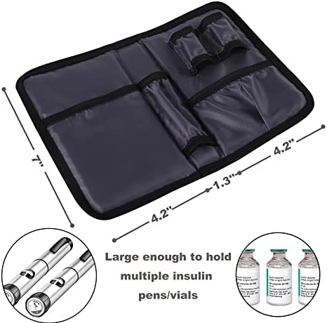 apollo walker Insulin Cooler Travel Case with Ice Packs and Insulation | TSA Approved Includes 2 x 90g ice packs for 9-hour cooling insulin pens & syringes for Diabetics to Carry (Gray) - Image 4