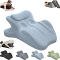 Couples Pillow, 27° Lift Ergonomic Memory Foam Cushion for Intimacy, Lumbar Neck Support Pillow for Home Bedroom (Blue) by Unknown