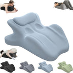 Couples Pillow, 27° Lift Ergonomic Memory Foam Cushion for Intimacy, Lumbar Neck Support Pillow for Home Bedroom (Blue) by Unknown