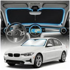 for BMW Mini Cooper Sun Shade Windshield Cover - Custom Fit Mini Cooper Accessories 2015-2024 2025 Sunshade Foldable UV Protection & Heat Shield Sun Visor Accessories by Unknown