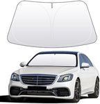 Front Windshield Sun Shade Custom Fit Compatible for Mercedes Benz W222 S500 S550 Sunshade Foldable UV Ray Reflector Sun Visor Protector Accessories Shield Cover Reflective (for Benz W222) by akarin