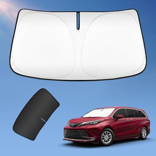 for Toyota Sienna 2021-2025 2026 Sun Shade Sunshade Windshield Cover by ZOIBVCARSUNSHADE