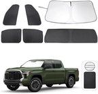 TINGLU Window Shades for Toyota Tundra 2022-2025 2026 Accessories Car Side Full Windows Rear Windshield Sun Shade Sun UV Rays & Privacy Protection for Camping,Napping&Relaxing 6PCS by TINGLU
