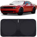 Windshield Sun Shade for 2015-2024 2025 Dodge Challenger Accessories Front Window Sunshade with 210T Sun Visor Protector Blocks UV Rays Heat Sun Shield Keep Car Cooler by INSAUTO