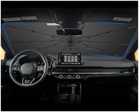 Umbrella Sunshade for Car Windshield 2023-2026 Honda CRV, Custom Fit Windshield Sun Protector Cover, 6-Layer Heat-Resistant Fabric, Ultra-Strong Fiberglass Frame, Quick Setup (for 2023-2026 CR-V) by BSTW