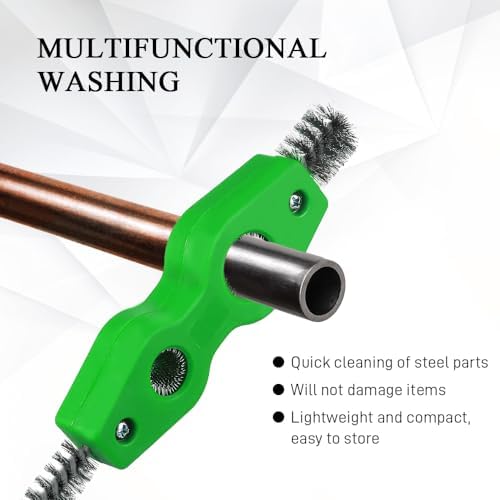 4 in 1 Car Battery Cleaning Brush, Battery Terminal Cleaner, Anti-Rust Auto Battery Cleaner with Steel Wire, Car Accessories Vehicle Machine Parts Clean Tools for Most Vehicles (Green) - Image 3