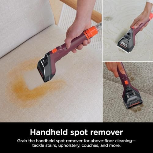 Shark EX150 CarpetXpert, Upright Carpet, Area Rug & Upholstery Cleaner for Pets, Built-in Spot & Stain Eliminator, Deep Cleaning & Dirt & Grime Removal, Carpet Shampooer, Magenta (Renewed) - Image 4