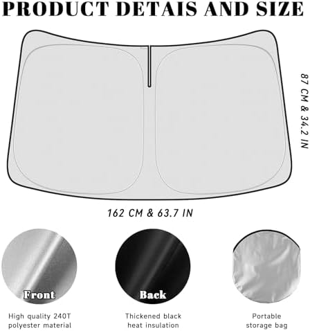 Car Windshield Sun Shade for Kia 2022-2025 2026 Carnival Accessories (OEM Design) Reflective Foldable Heat Insulation Sunshade for Ultimate Protection - Image 5