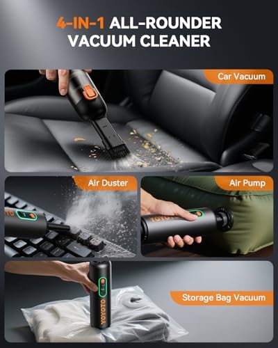 Car Vacuum Rechargeable 21000Pa Powerful Suction Handheld Vacuum Cordless - Image 3