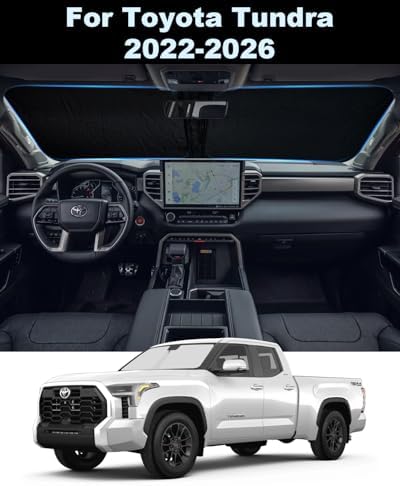 Foldable Front Windshield Sun Shade fit for Toyota Tundra 2022-2026 - Image 3