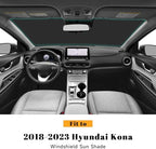 Car Windshield Sun Shade for Hyundai 2018-2023 Kona Accessories (OEM Design) Reflective Foldable Heat Insulation Sunshade for Ultimate Protection - Image 2