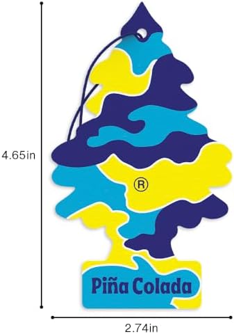LITTLE TREES Car Air Freshener | Hanging Tree Provides Long Lasting Scent for Auto and Home | 24 Air Fresheners |Piña Colada - Image 6