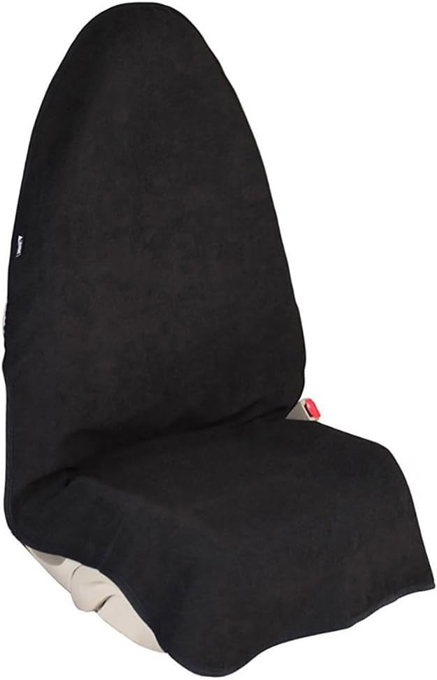 Waterproof Sweat Towel Car Seat Cover Sweat Carseat Protector,Perfect for Universal Anti-Slip Car Truck SUV Seat, Great for Post Gym Workout, Running, Swimming, Beach and Hiking (Black) - Image 2