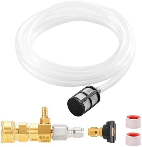 RIDGE WASHER Chemical Injector Kit for Pressure Washer, 3-5 GPM by RIDGEWASHER