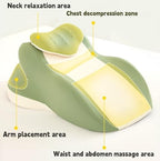 Ergonomic Memory Foam Wedge Pillow for Couples Intimacy Support – 27° Angle Lumbar Cushion with Removable Cover for Back Leg Elevation Reading and Adult Positioning (Green) - Image 3