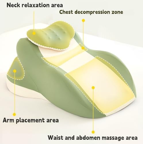 Ergonomic Memory Foam Wedge Pillow for Couples Intimacy Support – 27° Angle Lumbar Cushion with Removable Cover for Back Leg Elevation Reading and Adult Positioning (Blue) - Image 3