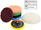 CASOMAN 7-Inch Buffing and Polishing Pad Kit, 7 Pieces 7" Polishing Sponge, Waxing Buffing Pad Kit - Image 6