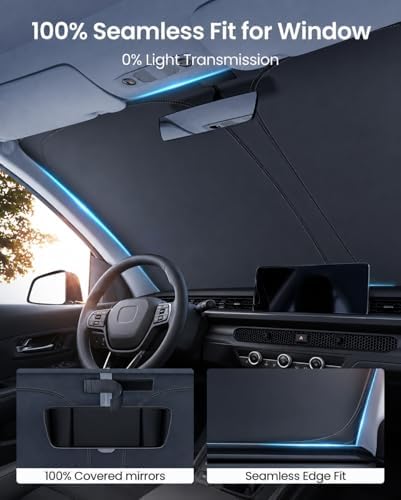 REEVAA Car Windshield Sun Shade for Honda CRV (2026-2023) - Image 5