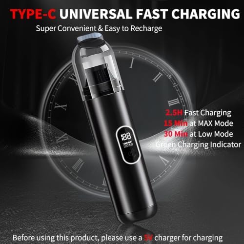 2 in 1 Cordless Handheld Car Vacuum, 18000PA Portable Mini Vacuum Cleaner - Image 5