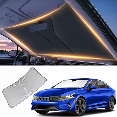 Windshield Sun Shade for Kia K5 Front Window Shades Cover for 2021-2025 2026 K5 Windshield Sun Visor Protector Car Accessories by LZYYQX