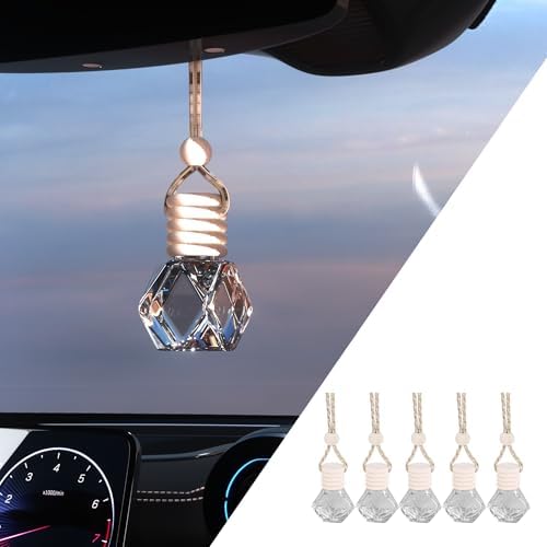 5 Pack 8 ml Empty Hanging Car Diffuser Bottles, Rhombic by Unknown