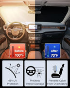 Foldable Front Windshield Sun Shade fit for Ford Maverick 2022-2025 2026 - Image 2