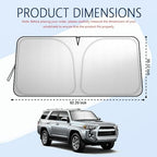 Car Windshield Sun Shade Compatible with Toyota 4Runner 2010-2025,Oxford Cloth Sun Shade for Car Windshield with Foldable Design,Essential Windshields Cover Suns Shades with Storage Bag - Image 2