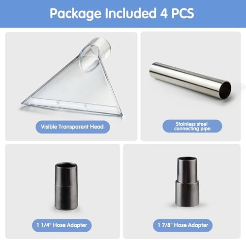 Universal Clear Vacuum Extraction Accessory Compatible with All Shop Vac - Image 7