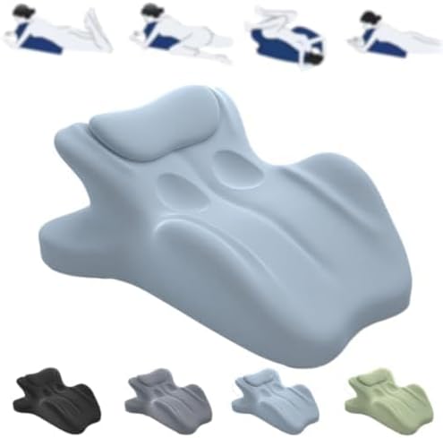 Couple's Intimate Support Wedge Pillow - Premium Memory Foam Cushion for Pressure Relief & Fatigue Reduction,Blue by Miluqike