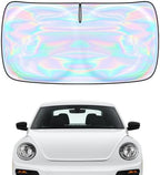 Windshield Sun Shade for Volkswagen Beetle 2012-2018 2019-4 Layers Sunshade Compatible with Volkswagen Beetle Foldable Front Window Sunshade Sun Visor Protector Block UV Rays Keep Your Car Cooler by Unknown