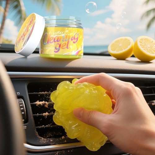 ASFSKY Keyboard Cleaning Gel Universal Cleaning Gel Dust Remover Lemon by ASFSKY