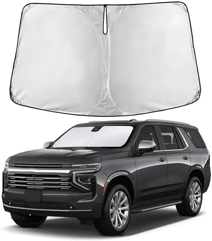 EcoNour Windshield Sunshade Compatible for Chevrolet Tahoe 2021-2025 2026 by EcoNour