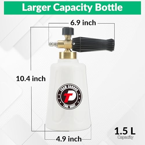 Tool Daily Foam Cannon with Car Wash Soap Kit for Pressure Washer - Image 3