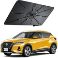 Windshield Sun Shade for Nissan Kicks 2018–2026, Foldable Umbrella Sunshade with 100% UV Block, Multi-Layer Heat Insulation, Reinforced 10-Rib Frame, Keeps Car Cooler, Summer Car Accessory by Amadaw