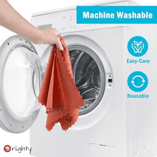 Orighty Microfiber Cleaning Cloth Bulk, 50 Pack Shop Towels 12x12 Inch, Red - Image 7