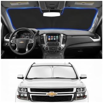 Custom Fit Windshield Sun Shade for Chevrolet Chevy Tahoe 2015-2020 by Unknown
