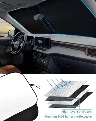 Foldable Front Windshield Sun Shade fit for Ford Maverick 2022-2025 2026 - Image 4