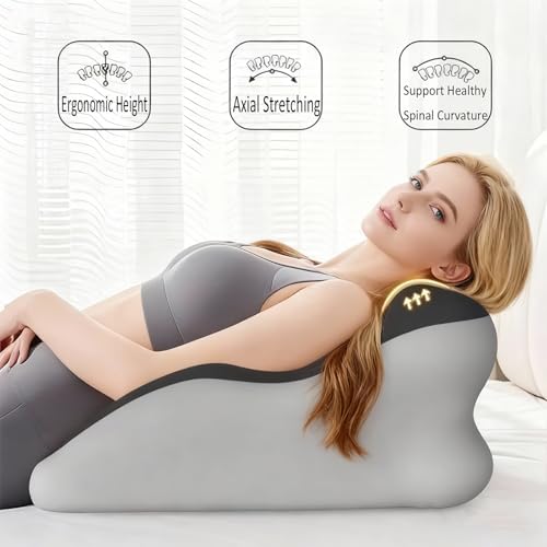 27° Sweet Spot Pillow for Neck & Back Support for Reading Rest (Black) - Image 4