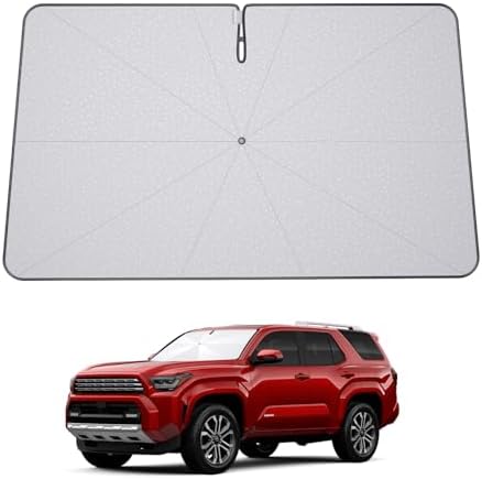 for Umbrella Sunshade for Car Windshield 2025-2026 Toyota 4Runner Custom Fit Windshield Sun Protector Cover 6-Layer Heat-Resistant Fabric, Ultra-Strong Fiberglass Frame (for 2025+ Toyota 4Runner) by BSTW