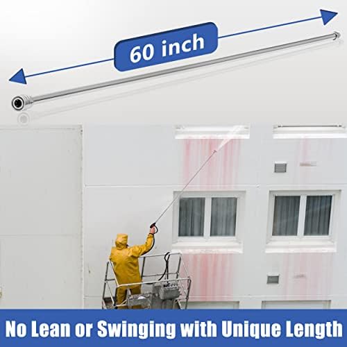 RIDGE WASHER Pressure Washer Wand Extension, 120 Inch Stainless Steel Wand - Image 3