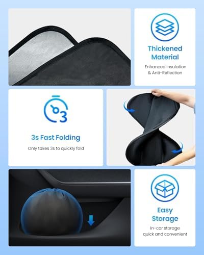 REEVAA Car Windshield Sun Shade for Honda Civic (2025-2022) - Image 6