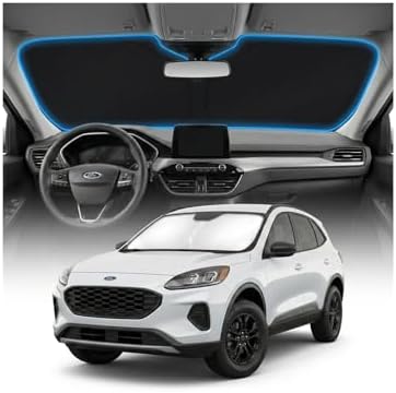 for Ford Escape Sun Shade Windshield Cover - Custom Fit Escape Accessories 2020-2025 2026 Sunshade Foldable UV Protection & Heat Shield Sun Visor Accessories by Unknown