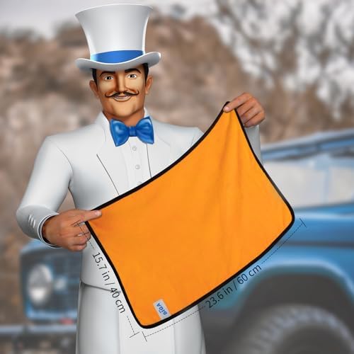MR.SIGA Professional Microfiber Towels for Cars, Scratch Free, 6 Pack - Image 2